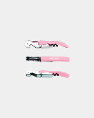 Custom stainless steel Pulltap's serrated corkscrew - Pink