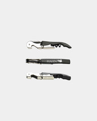Custom stainless steel Pulltap's serrated corkscrew - Black