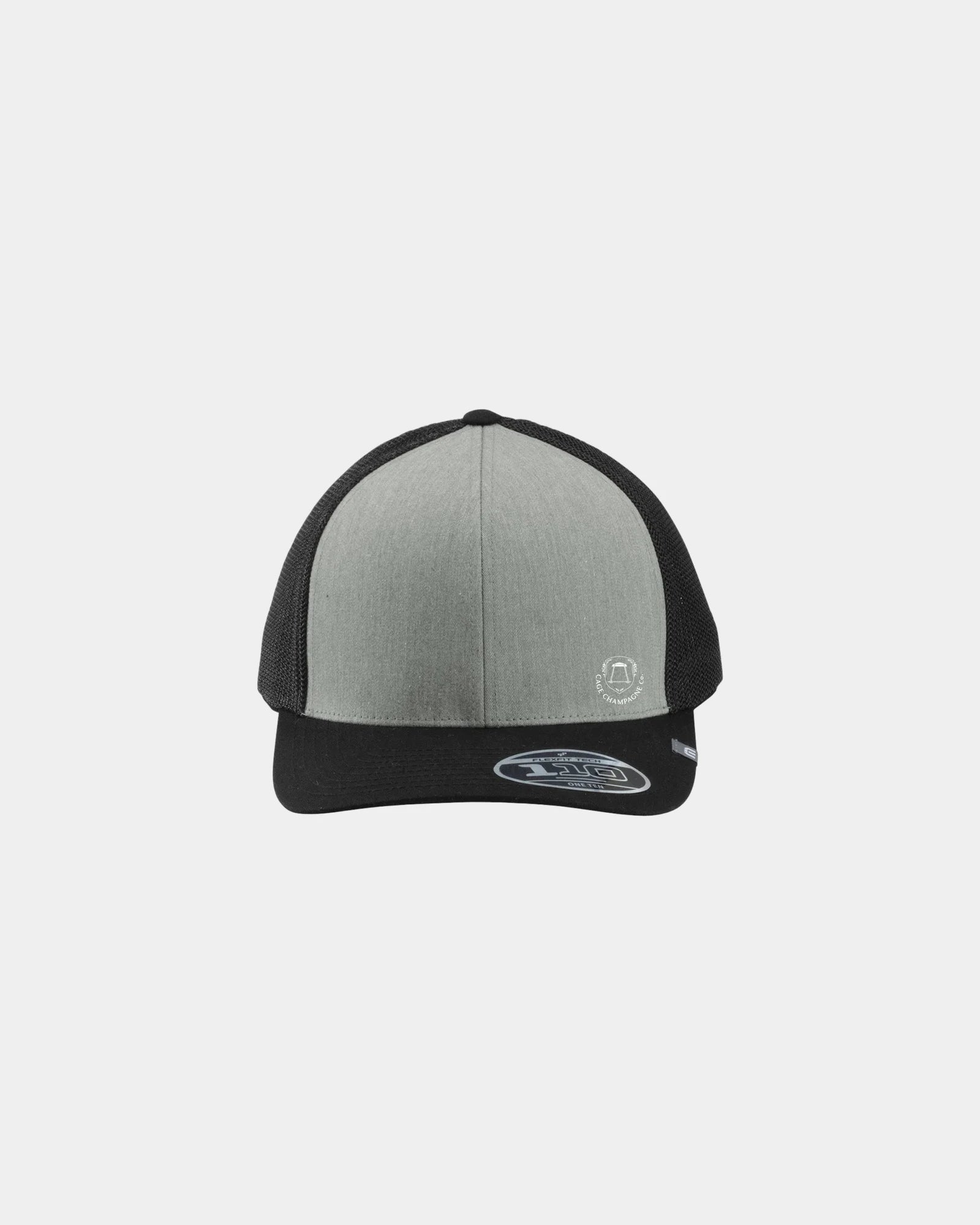 Custom polyester colorblock trucker cap with mesh back - Black