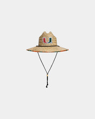 Custom straw lifeguard hat with embroidered logo - 1
