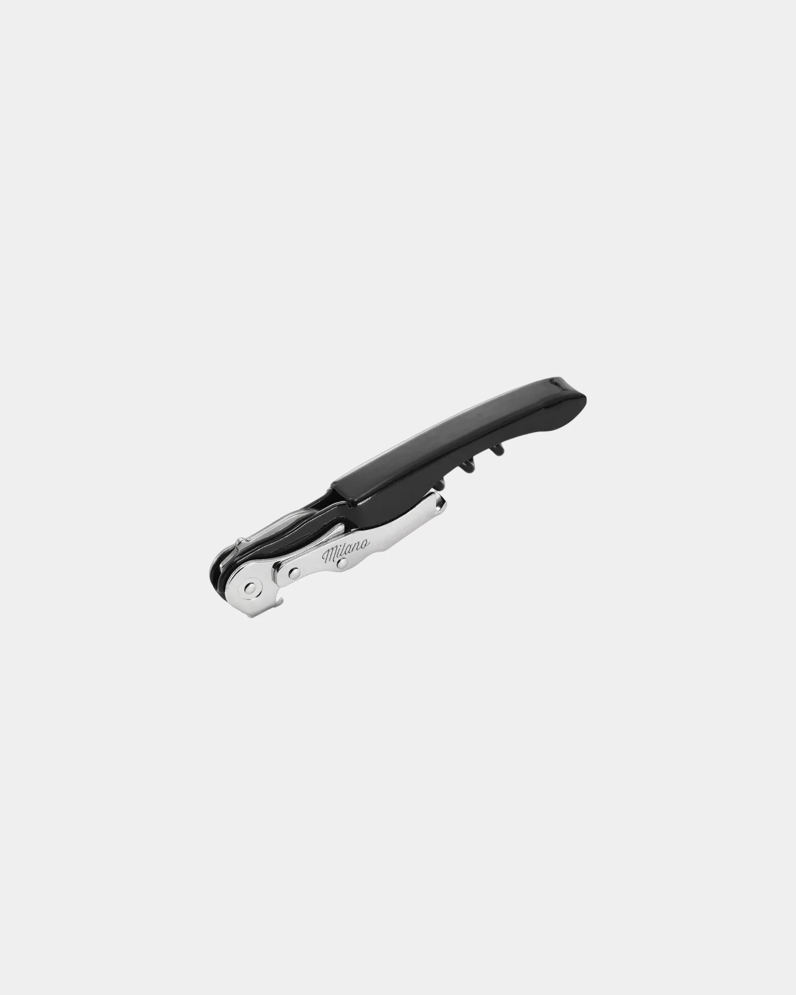 Custom stainless steel professional corkscrew tool - Shiny Black