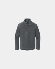 Custom polyester microfleece half-zip jacket - Gray Steel