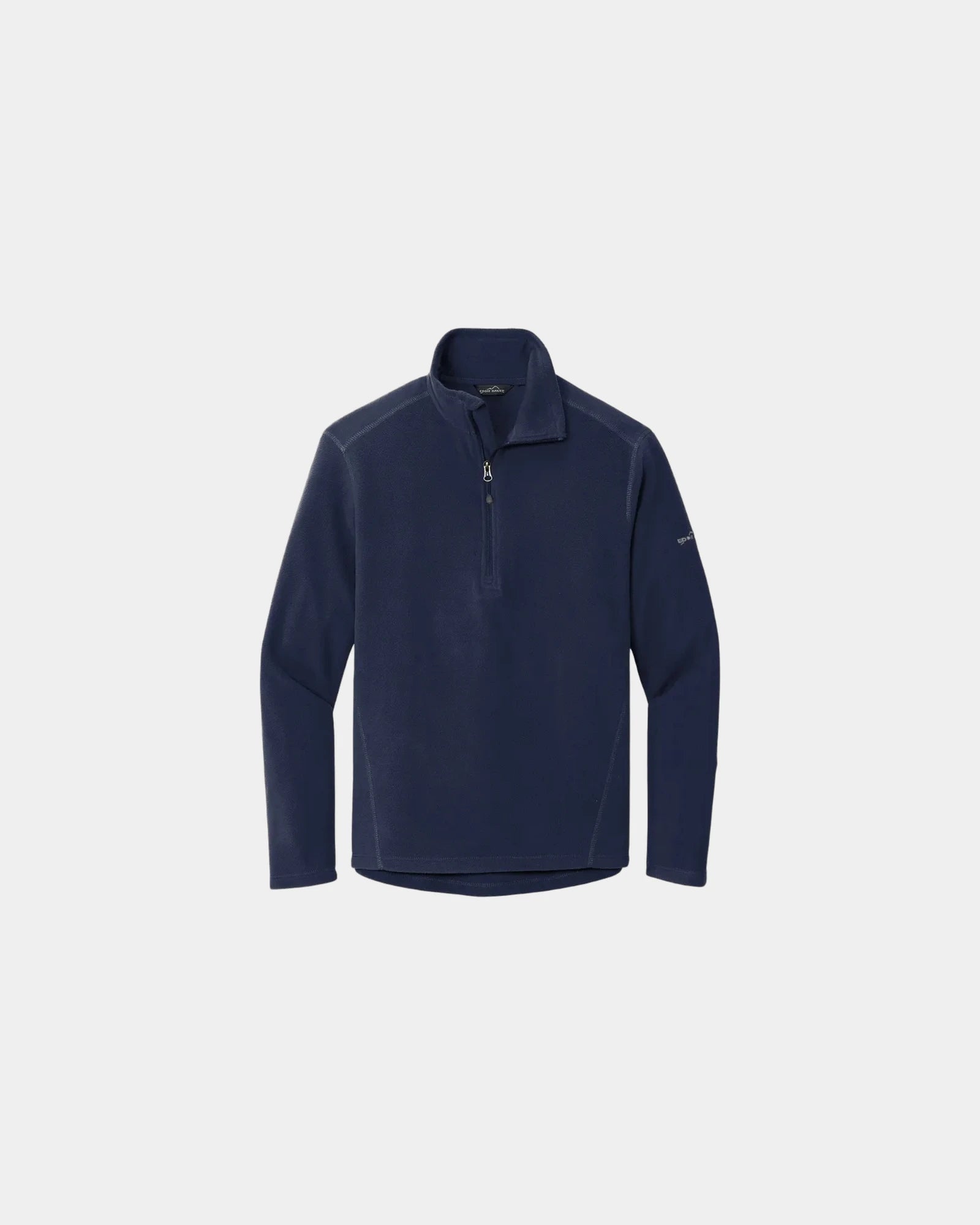 Custom polyester microfleece half-zip jacket - Navy Blue