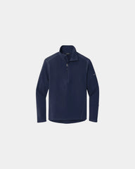 Custom polyester microfleece half-zip jacket - Navy Blue