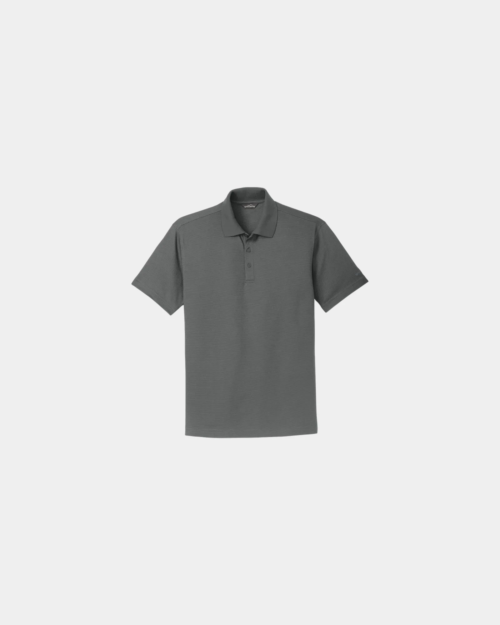 Custom Eddie Bauer performance polo with UPF 30 - Gray Steel