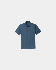 Custom Eddie Bauer performance polo with UPF 30 - Coast Blue
