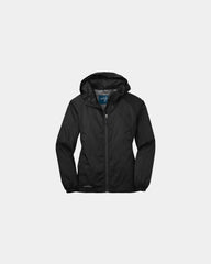 Custom Eddie Bauer women's packable wind jacket - Black