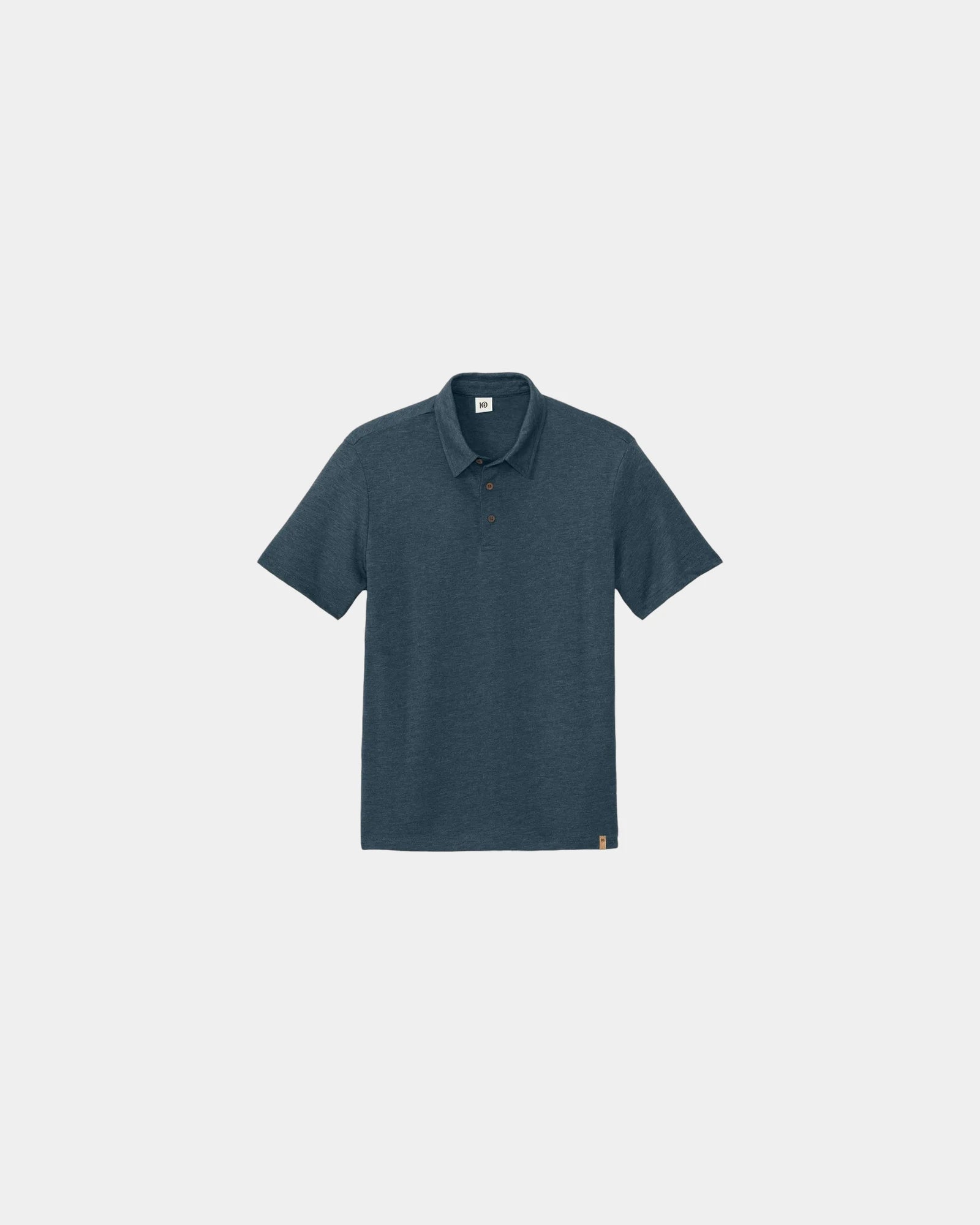 Custom Tentree TreeBlend polo with 4-way stretch - Blue