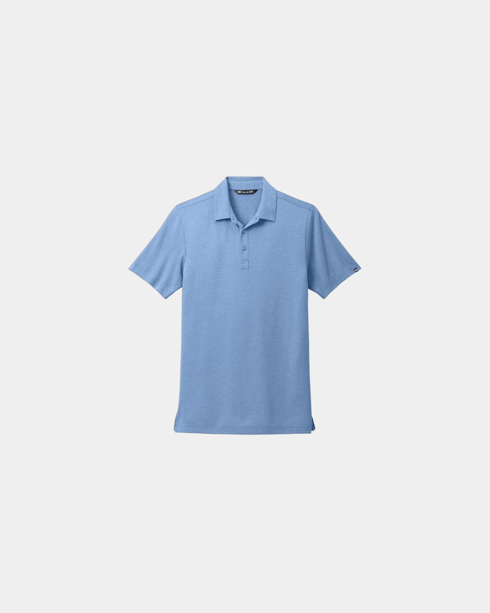 Custom pima cotton men's golf polo wrinkle-resistant - Blue Nights Heather