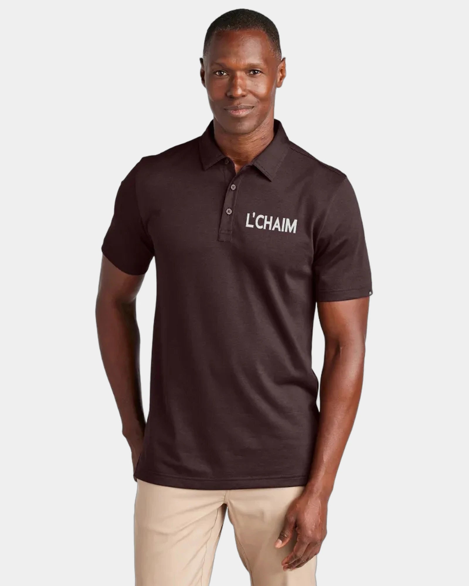 Custom pima cotton men's golf polo wrinkle-resistant - Dark Gray Heather