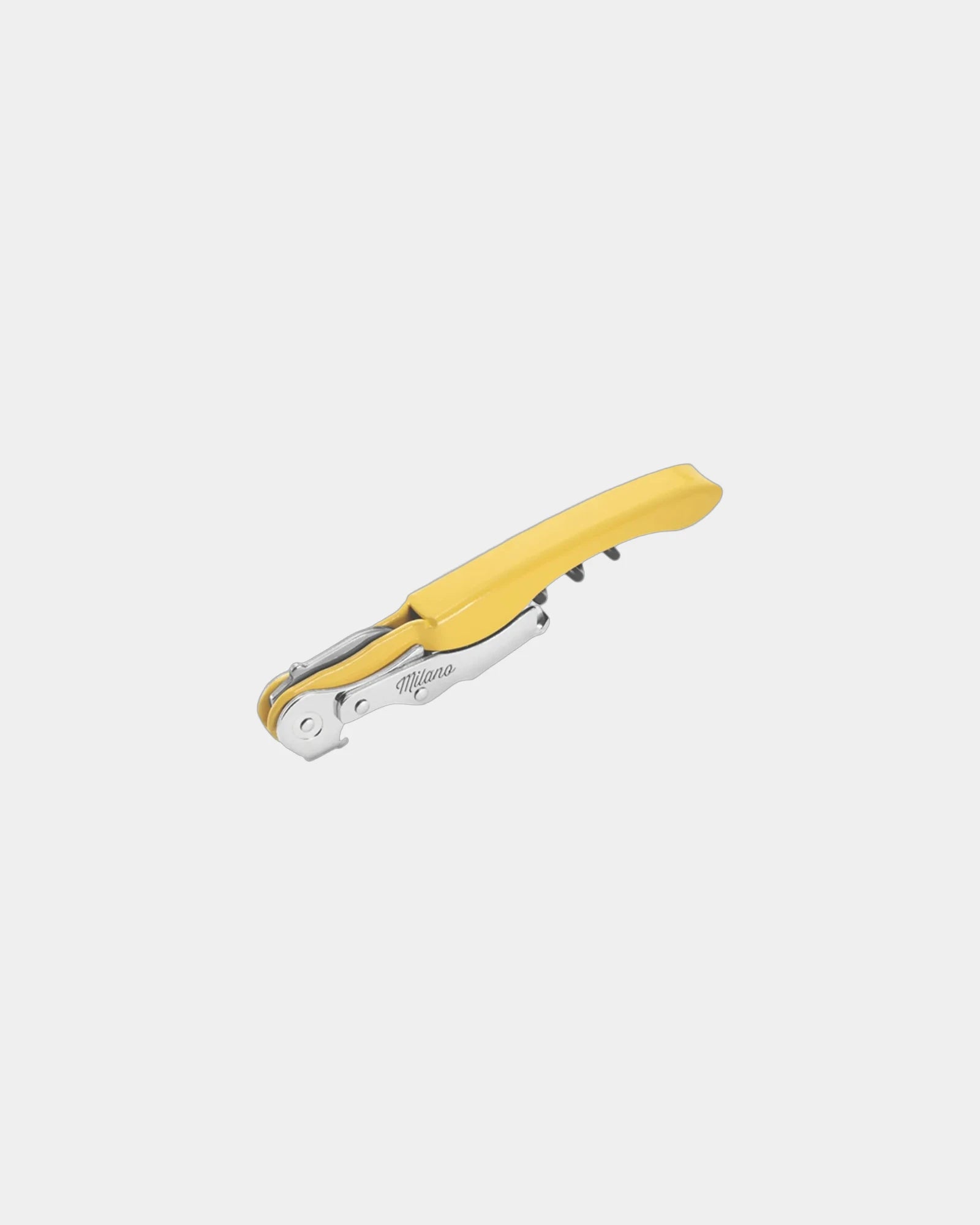 Custom stainless steel Milano Plus corkscrew - Yellow