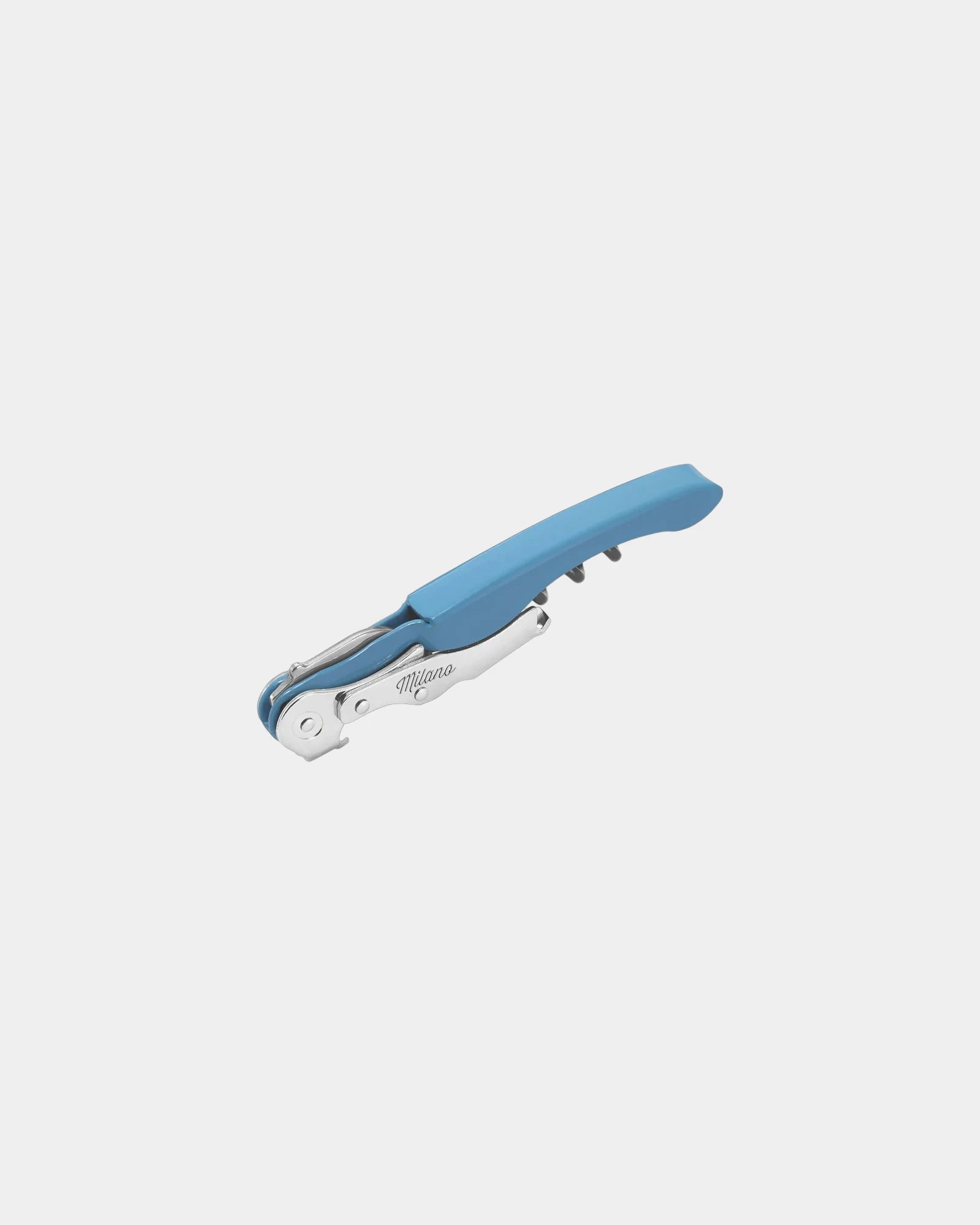 Custom stainless steel Milano Plus corkscrew - Light Blue