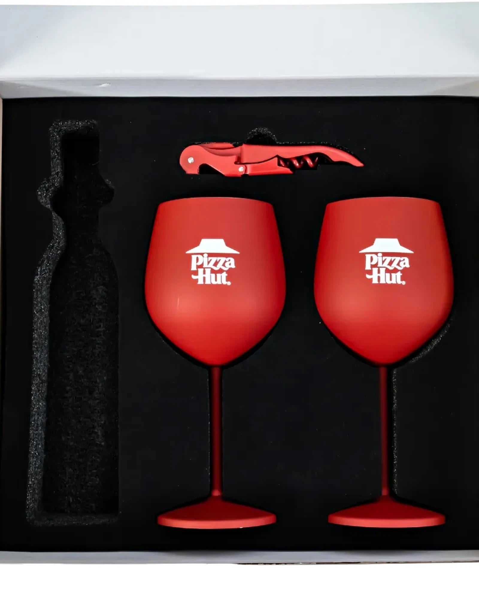 Custom full-color wine gift set with glasses and opener - 3
