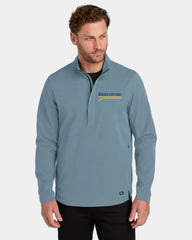 Custom stretch half-zip pullover for teams - Rogue Gray