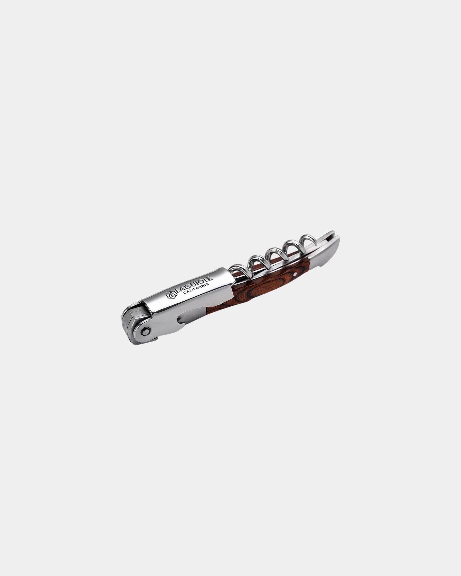 Custom stainless steel Laguiole California corkscrew - 4