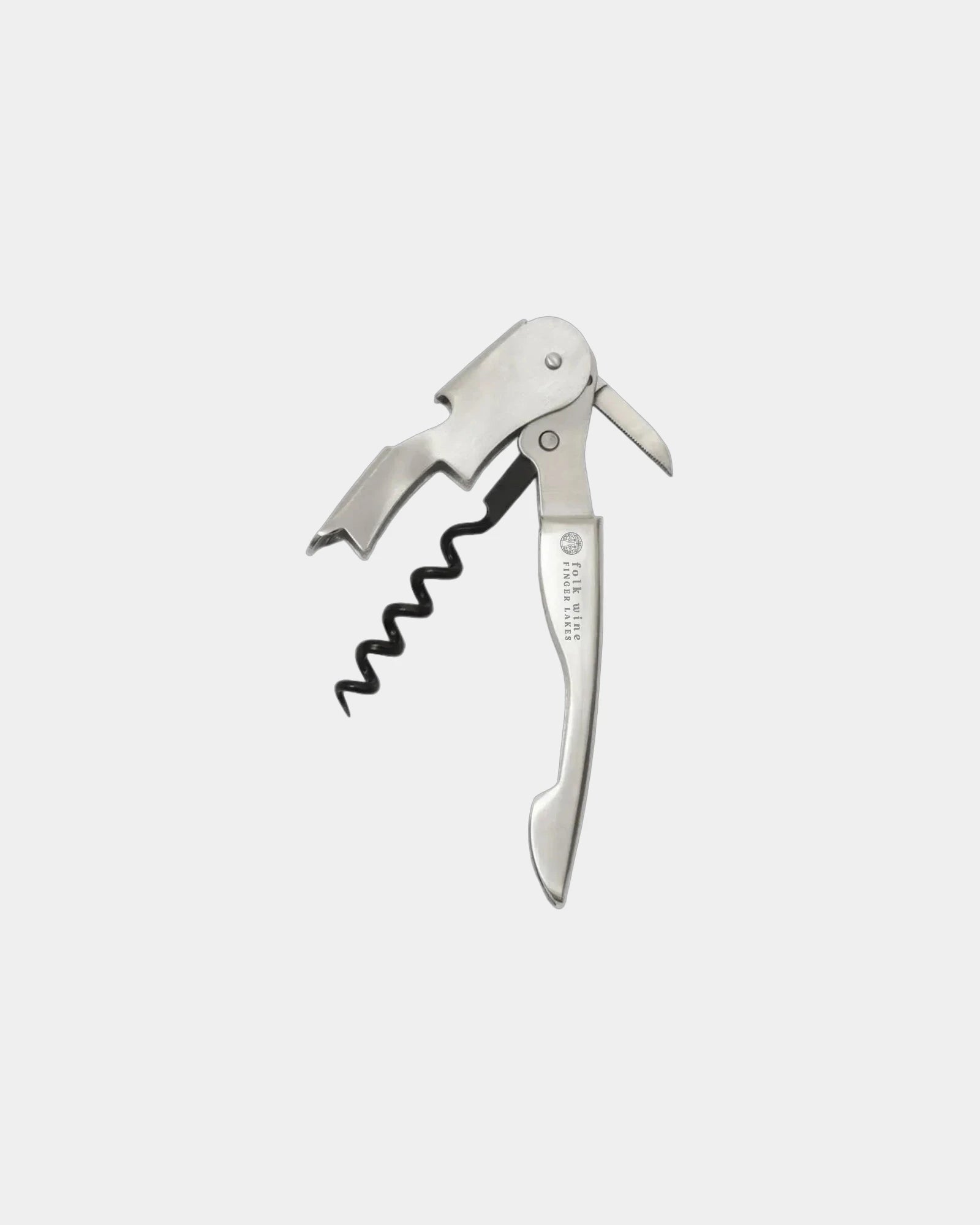Custom vintage stainless steel waiter's corkscrew - Stainless-Steel