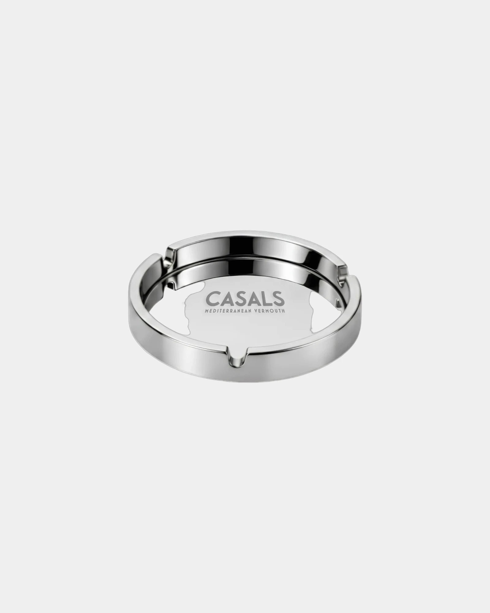 Custom chrome aluminum ashtray and coaster - Chrome