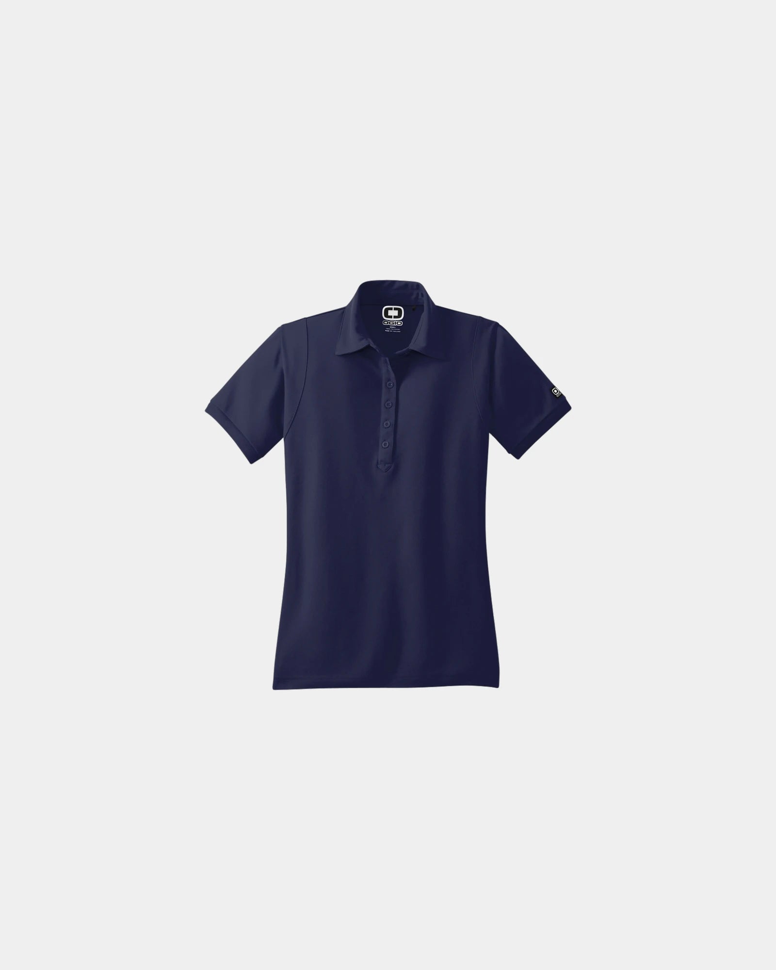 Custom wicking polyester pique women's polo shirt - Dark Blue