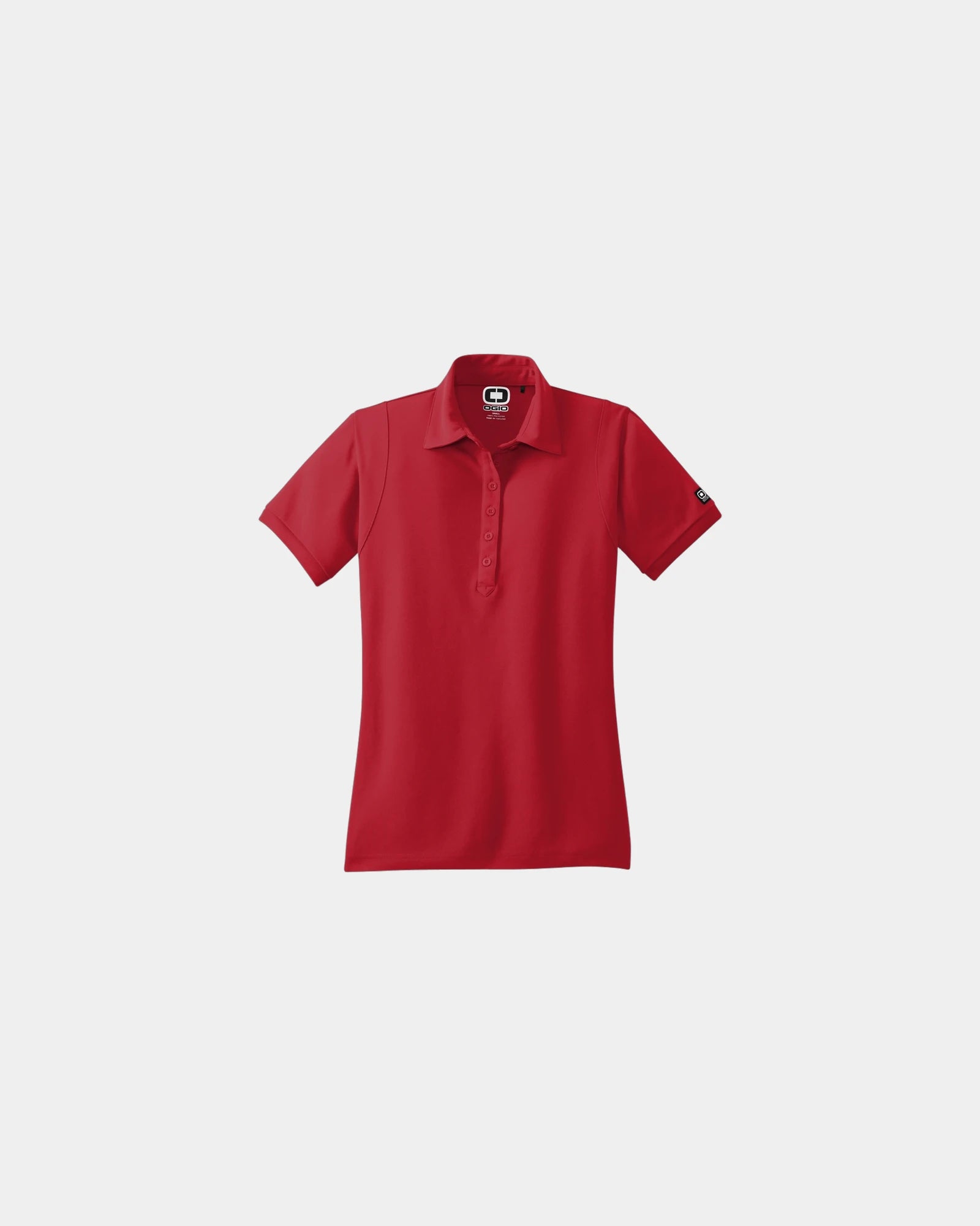 Custom wicking polyester pique women's polo shirt - Red
