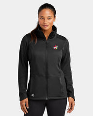 Custom polyester soft shell jacket for women - Black