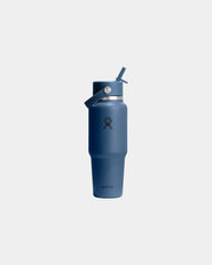 Custom Hydro Flask 32 oz Wide Mouth Travel Bottle - Harbor Blue