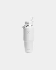 Custom Hydro Flask 32 oz Wide Mouth Travel Bottle - White