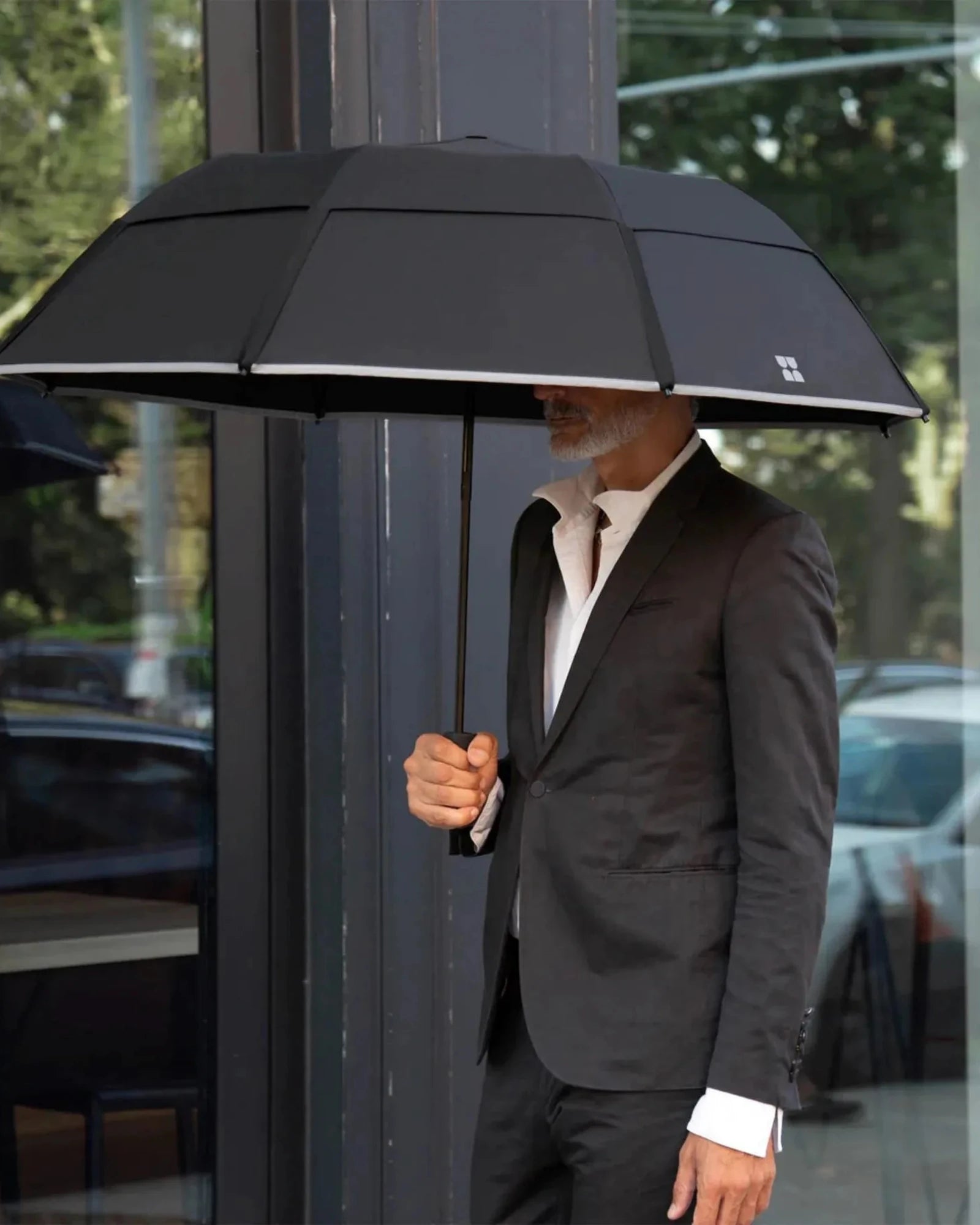 Custom recycled UPF 50+ 50-in arc trek umbrella - 1