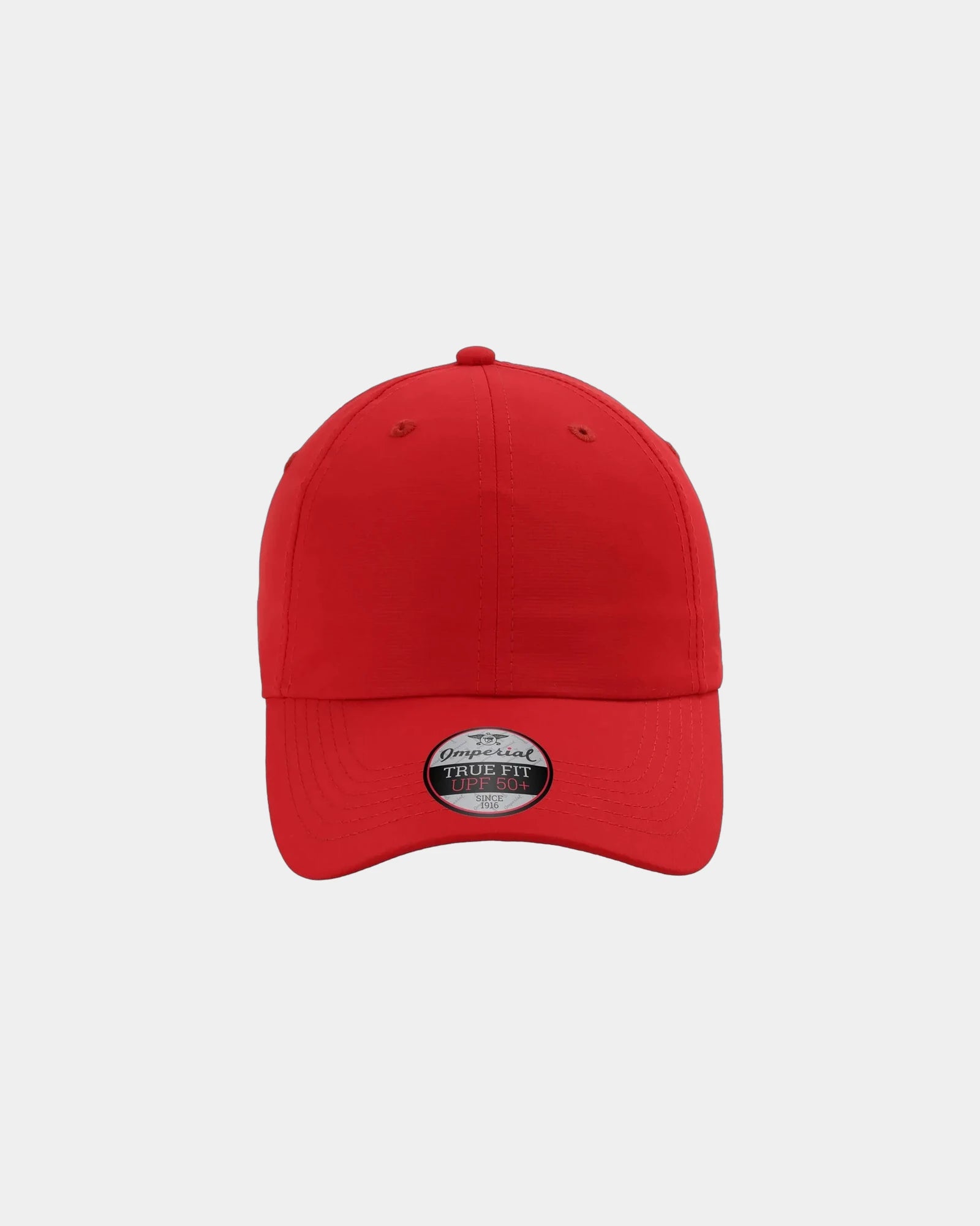 Custom recycled polyester performance cap UPF 50+ - Red Pepper