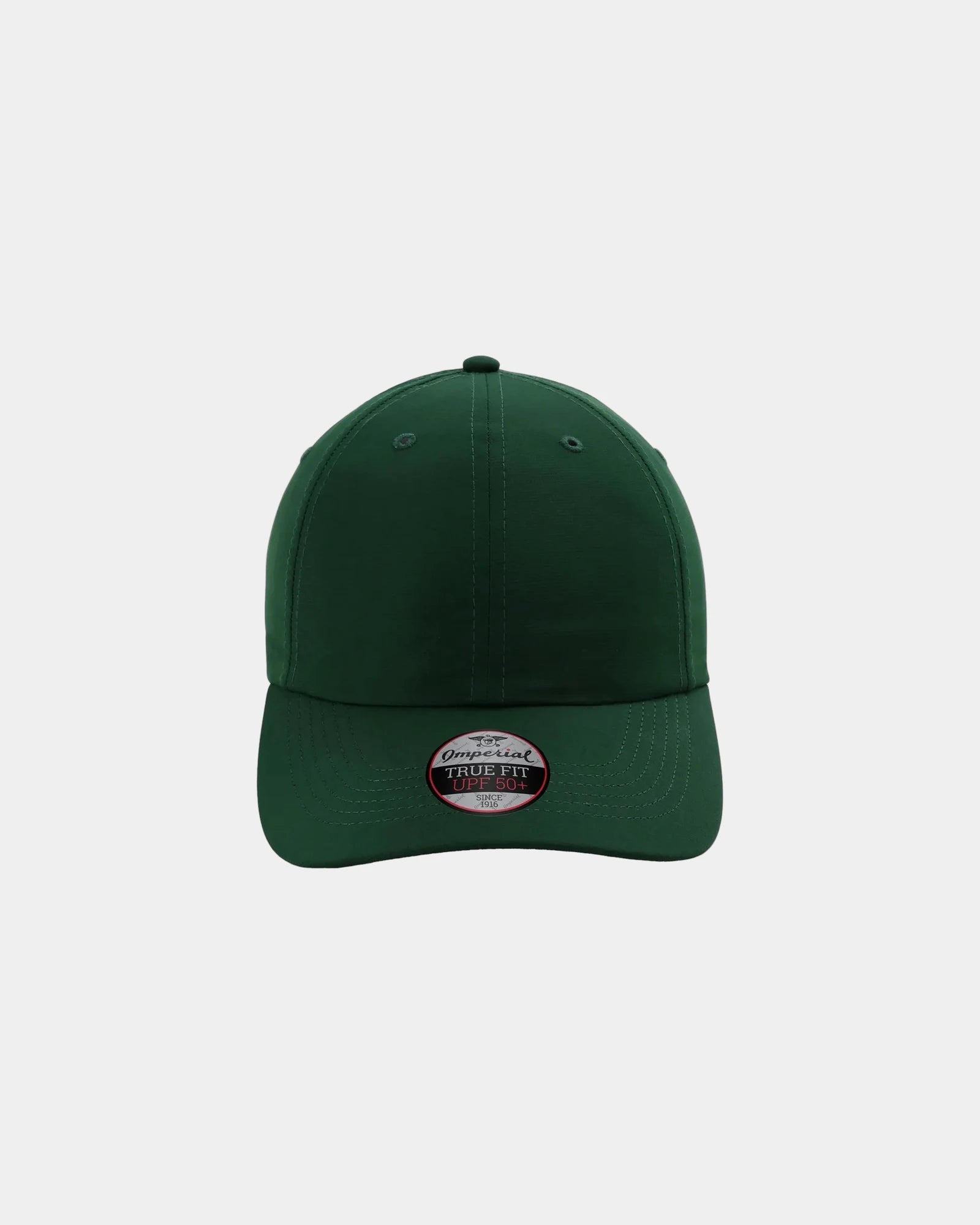 Custom recycled polyester performance cap UPF 50+ - Forest Green