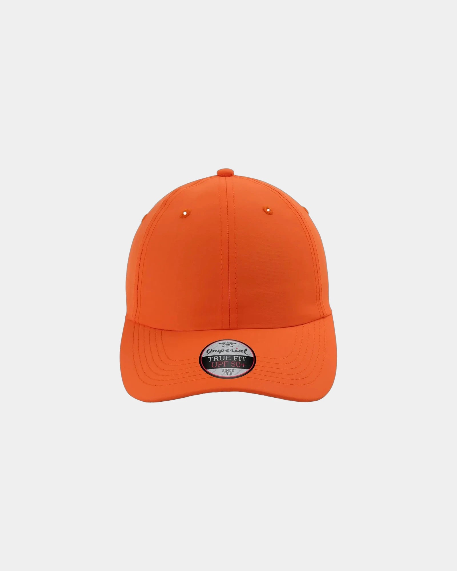 Custom recycled polyester performance cap UPF 50+ - Orange
