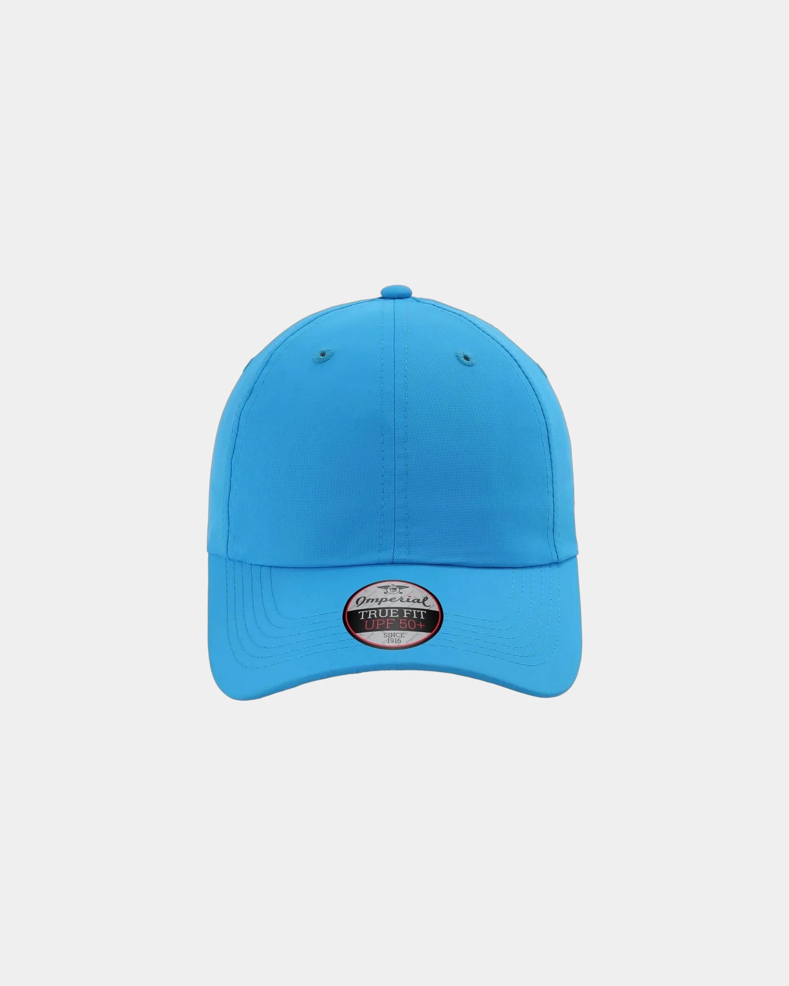 Custom recycled polyester performance cap UPF 50+ - Pacific Blue
