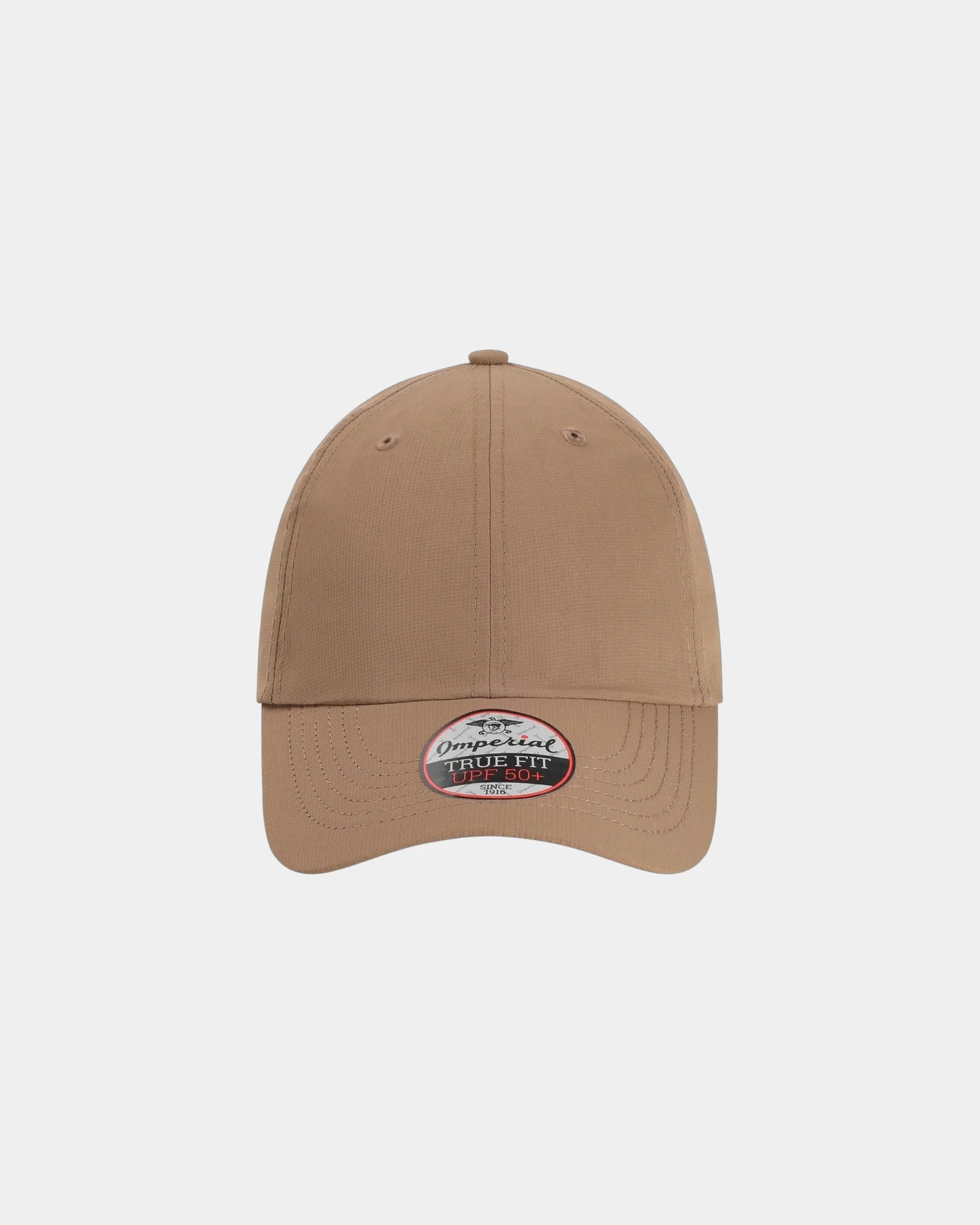 Custom recycled polyester performance cap UPF 50+ - Walnut