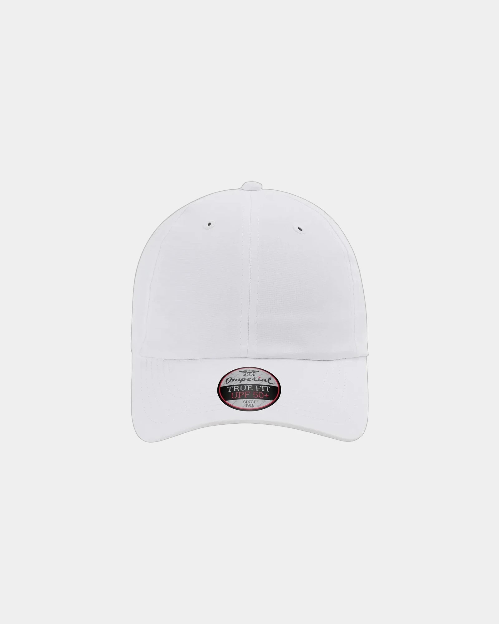 Custom recycled polyester performance cap UPF 50+ - White