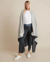 Custom sherpa fleece blanket with tee shirt fabric lining - 4