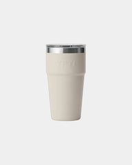 Custom insulated stainless steel YETI Rambler 20 oz cup - Cape Taupe