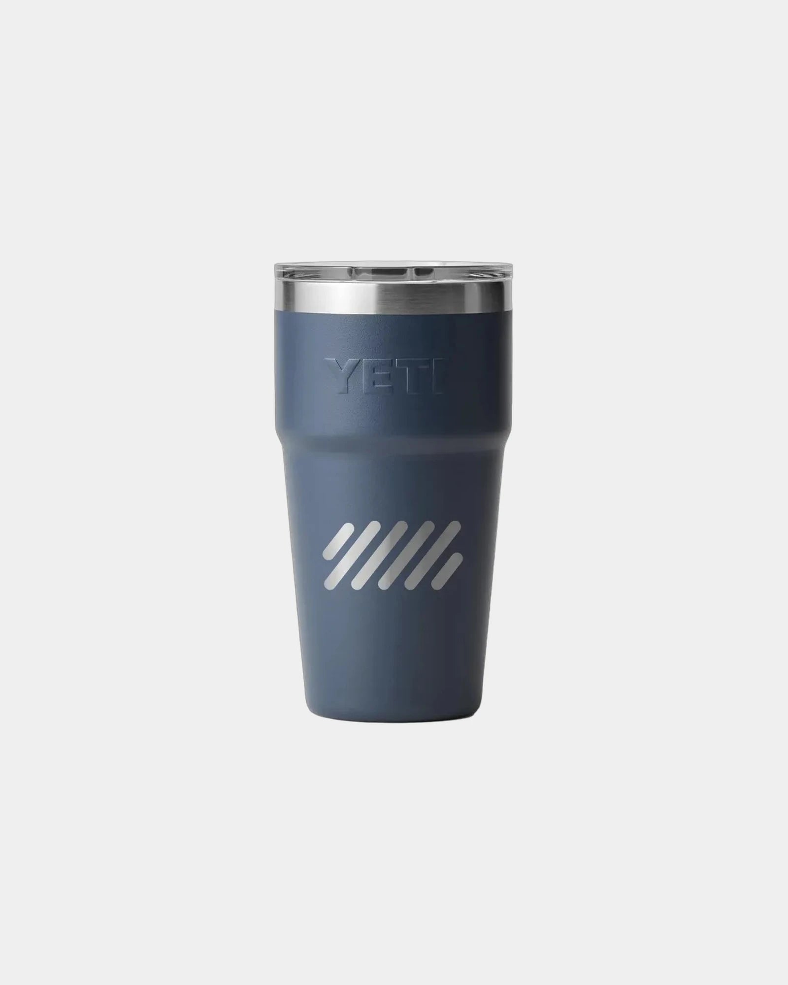 Custom insulated stainless steel YETI Rambler 20 oz cup - Navy