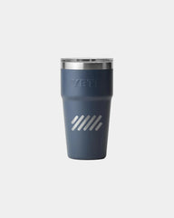 Custom insulated stainless steel YETI Rambler 20 oz cup - Navy