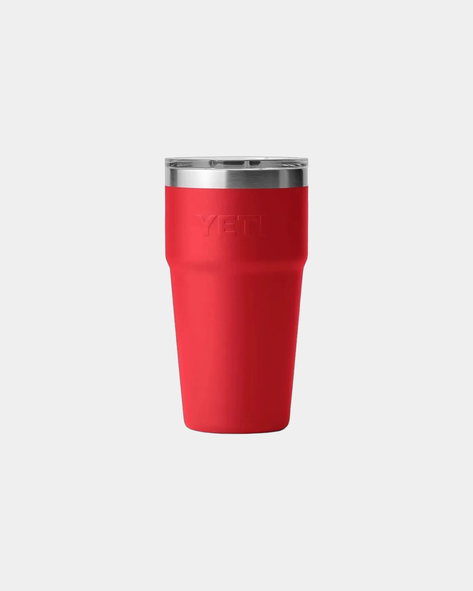 Custom insulated stainless steel YETI Rambler 20 oz cup - Rescue Red