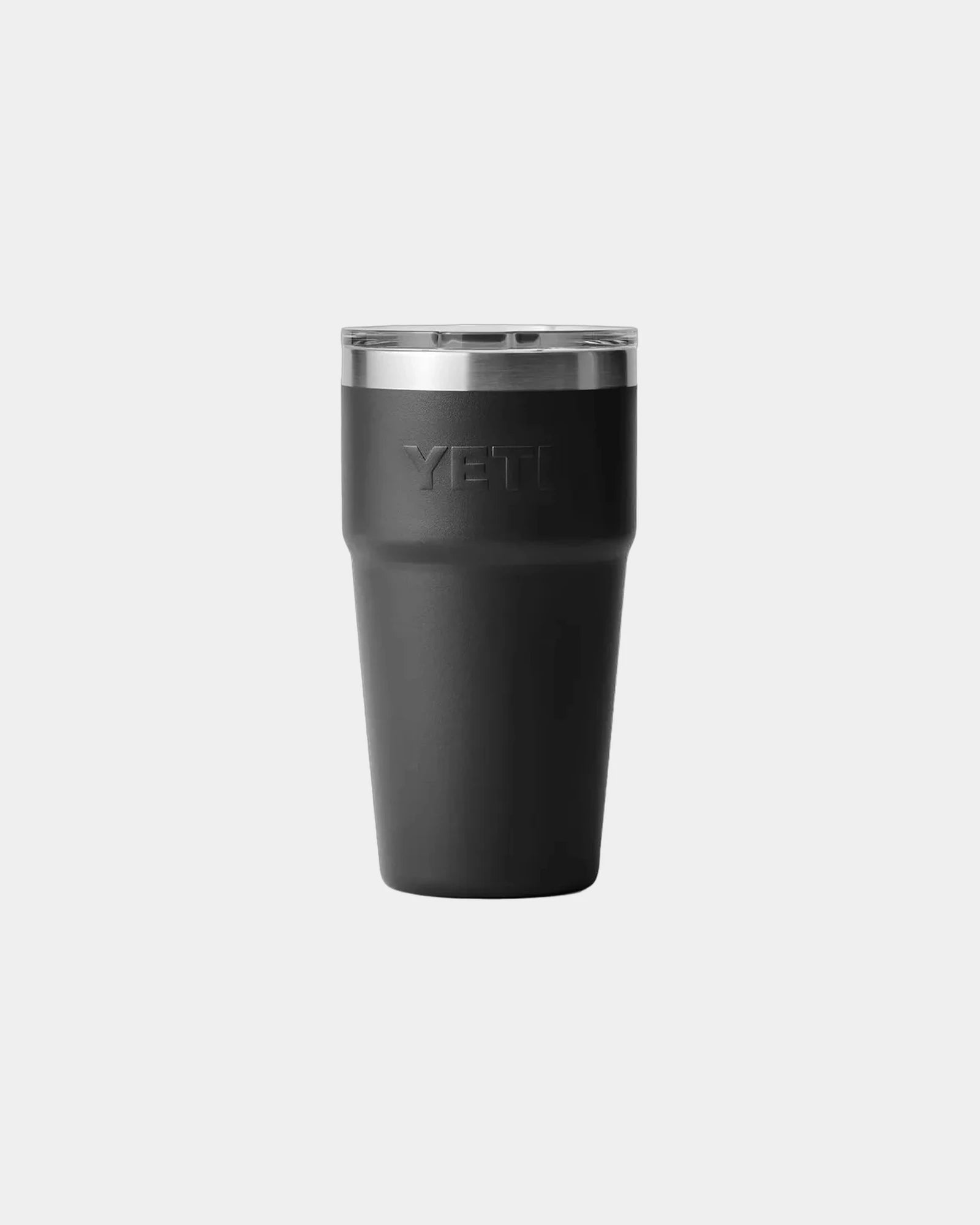 Custom insulated stainless steel YETI Rambler 20 oz cup - Black