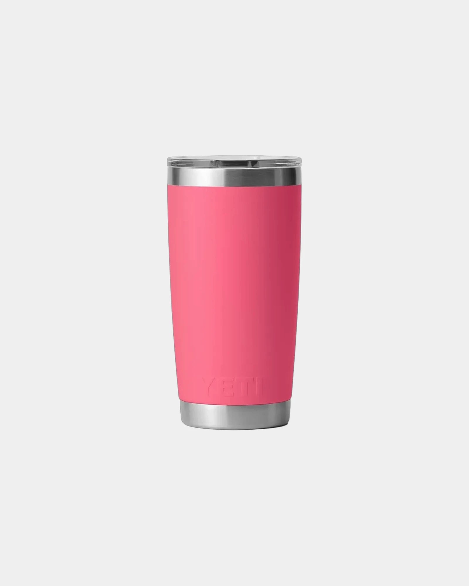 Custom insulated stainless steel Yeti Rambler 20 oz tumbler - Tropical Pink