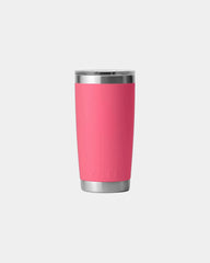 Custom insulated stainless steel Yeti Rambler 20 oz tumbler - Tropical Pink