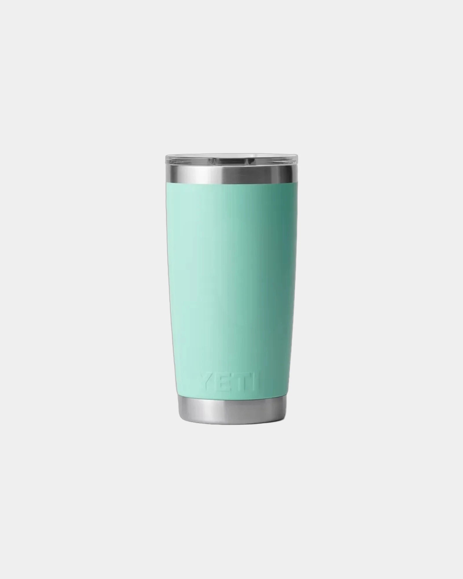 Custom insulated stainless steel Yeti Rambler 20 oz tumbler - Seafoam