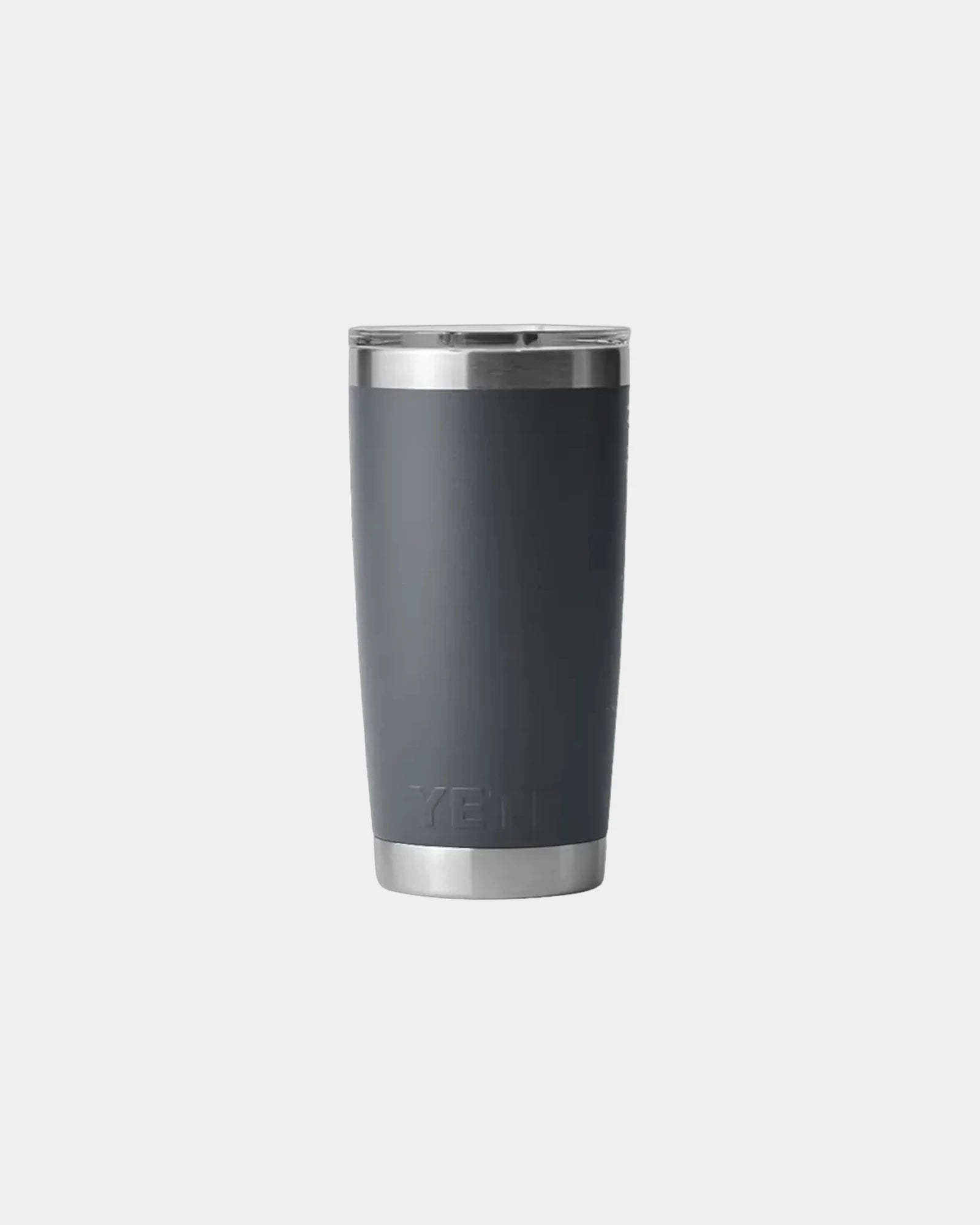 Custom insulated stainless steel Yeti Rambler 20 oz tumbler - Charcoal