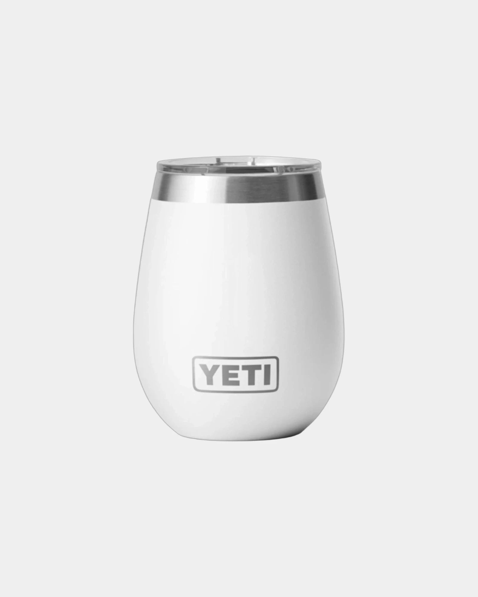 Custom insulated stainless steel Yeti 10 oz tumbler - White
