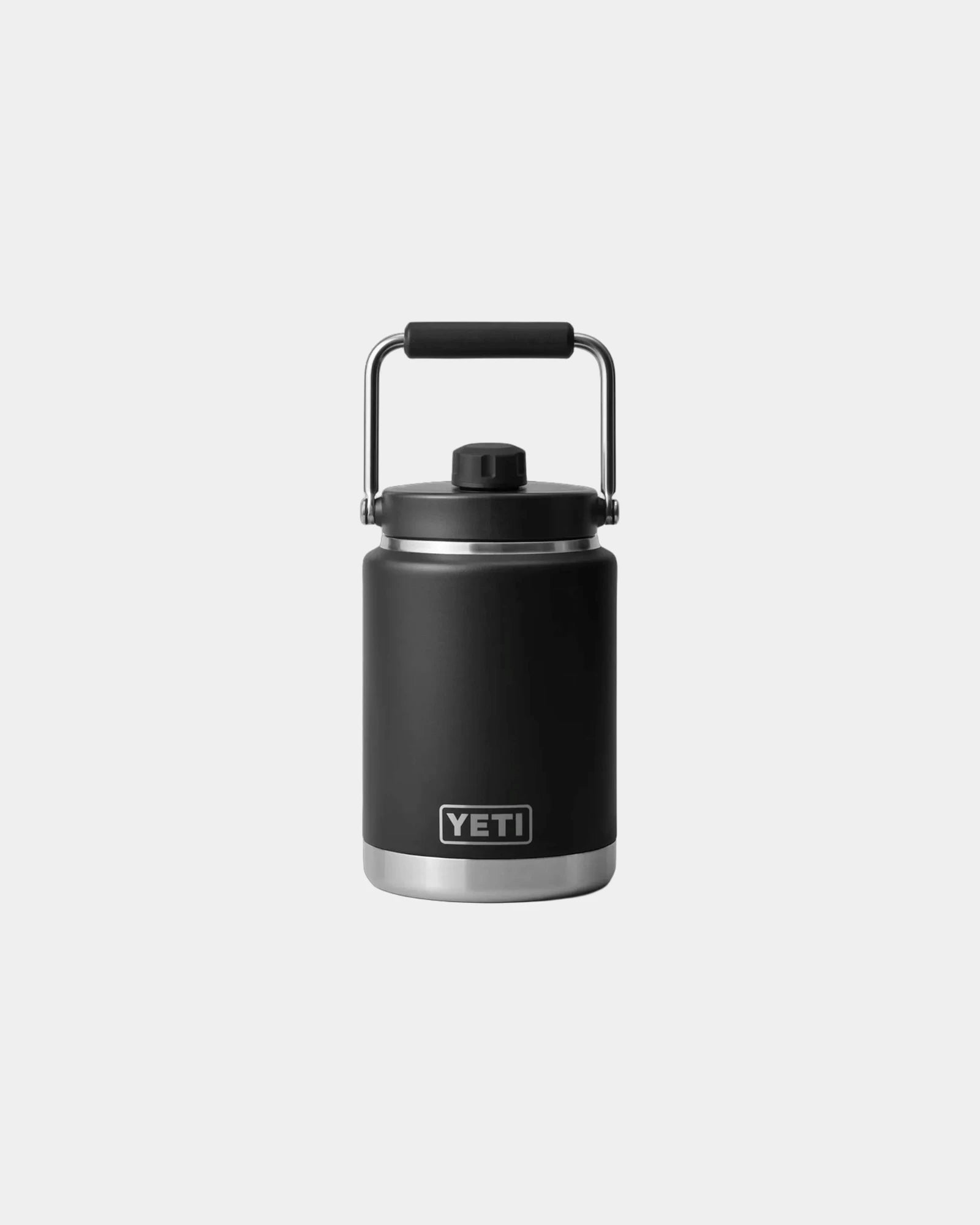 Custom stainless steel Yeti Rambler 1/2 gal water jug - Black