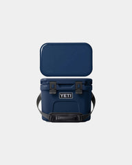 Custom Yeti Roadie 15 QT Hard Cooler Ice Chest - Navy