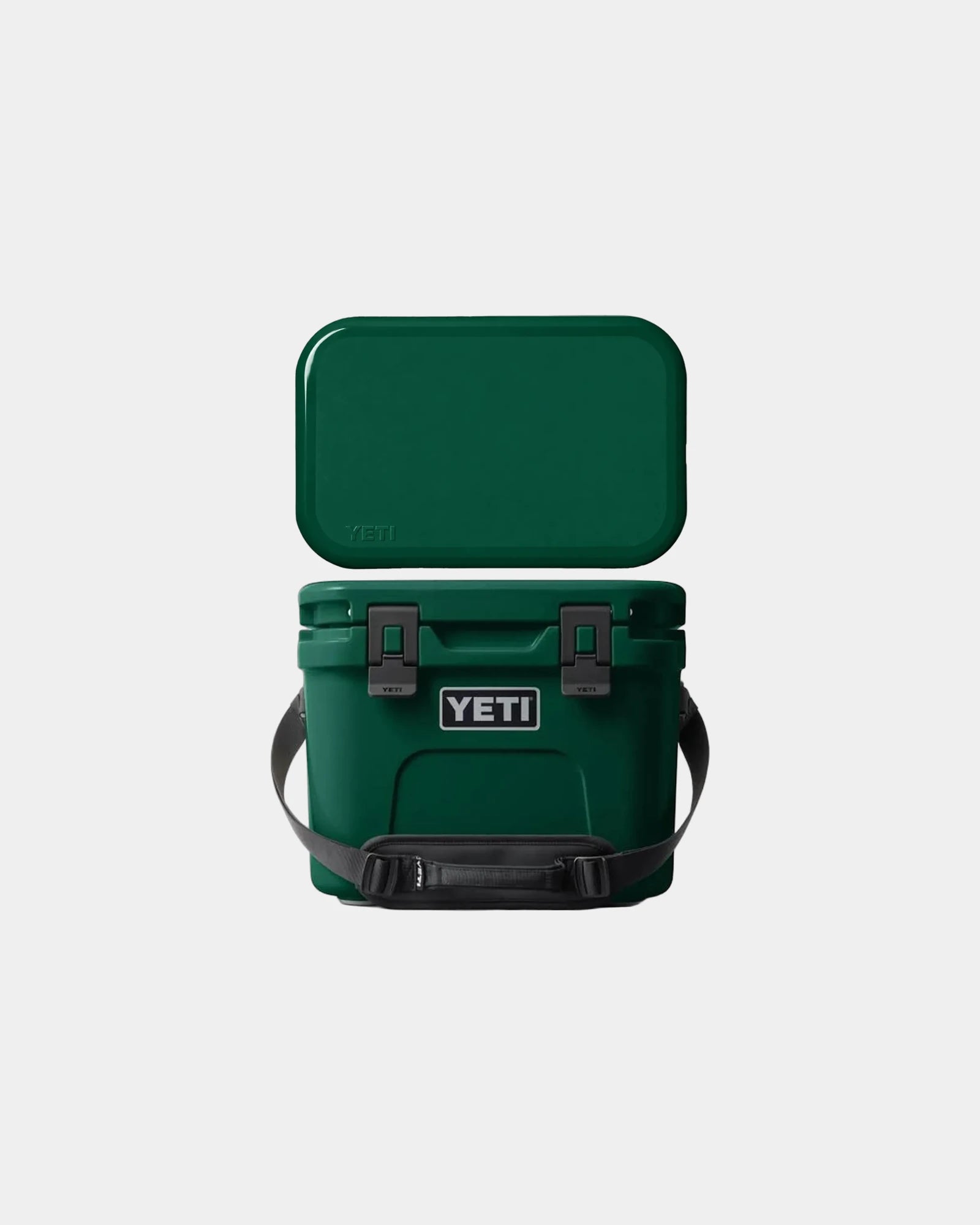 Custom Yeti Roadie 15 QT Hard Cooler Ice Chest - Black Forest Green