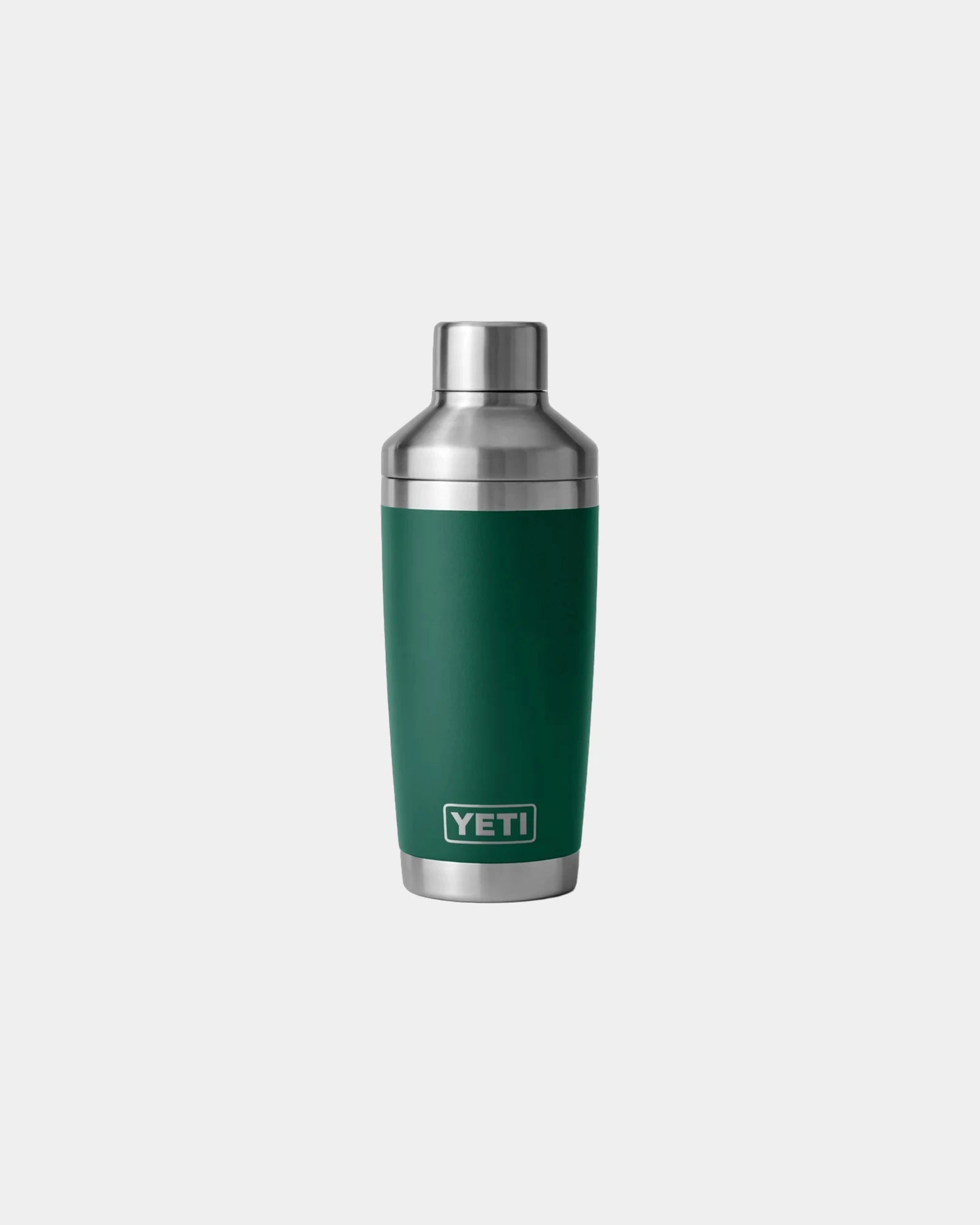 Custom insulated stainless steel Yeti Rambler shaker - Black Forest Green