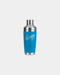 Custom insulated stainless steel Yeti Rambler shaker - Big Wave Blue