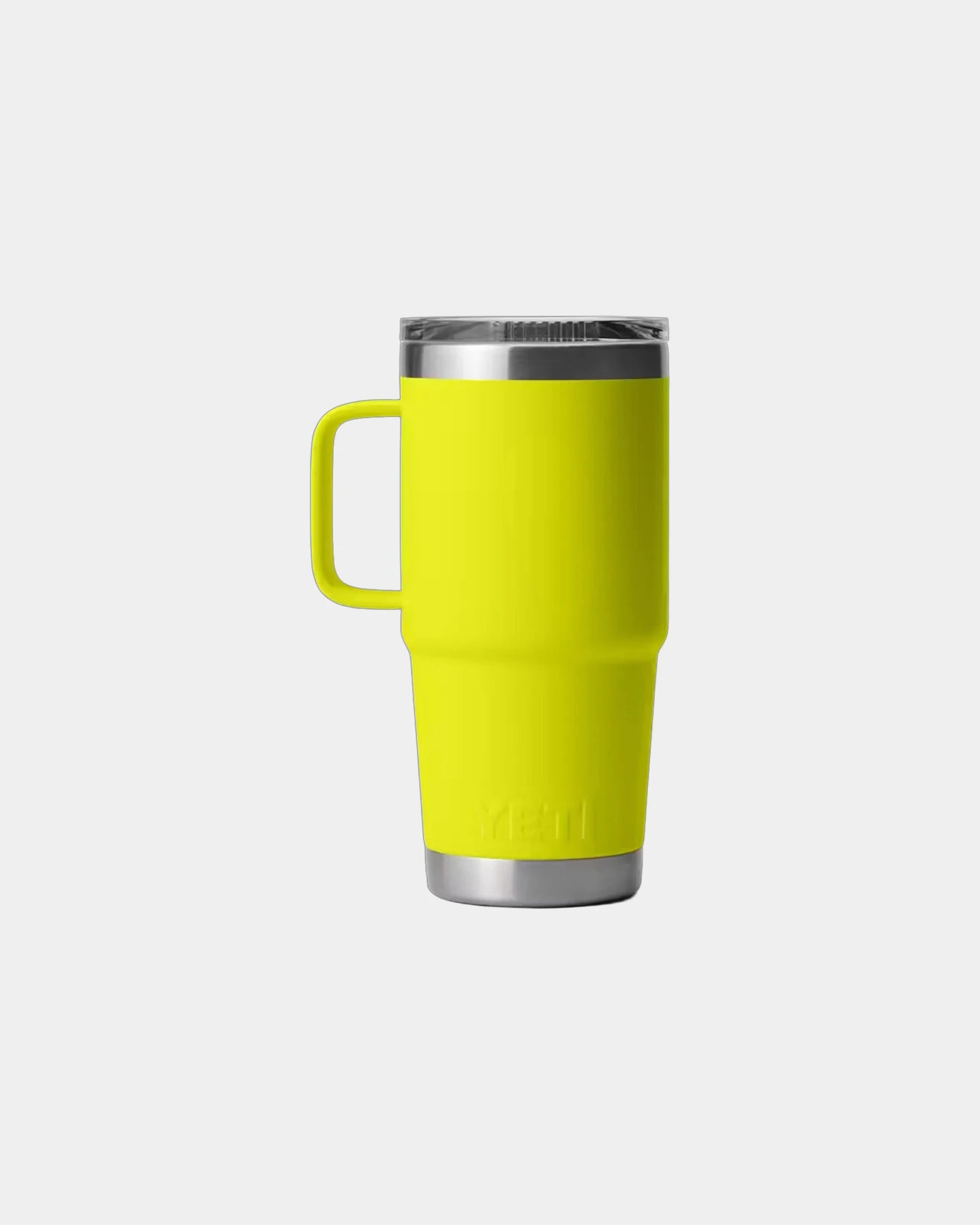 Custom insulated stainless steel YETI 20 oz travel mug - Firefly Yellow